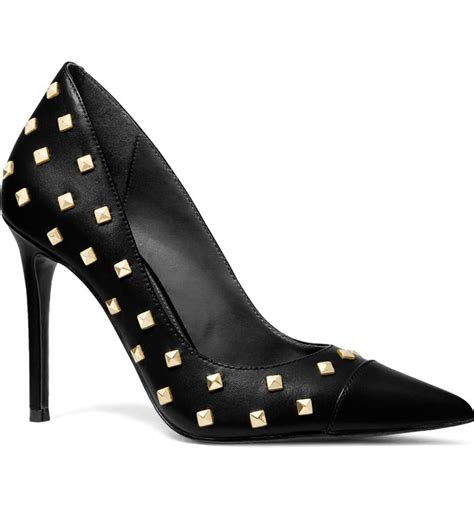 MICHAEL Michael Kors Keke Cap Toe Leather Pumps